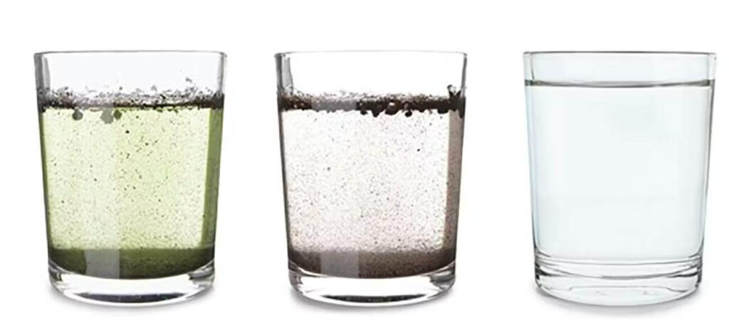Unfiltered water VS. Filtered water