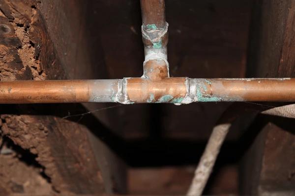 Corroded Well cause brown toilet water